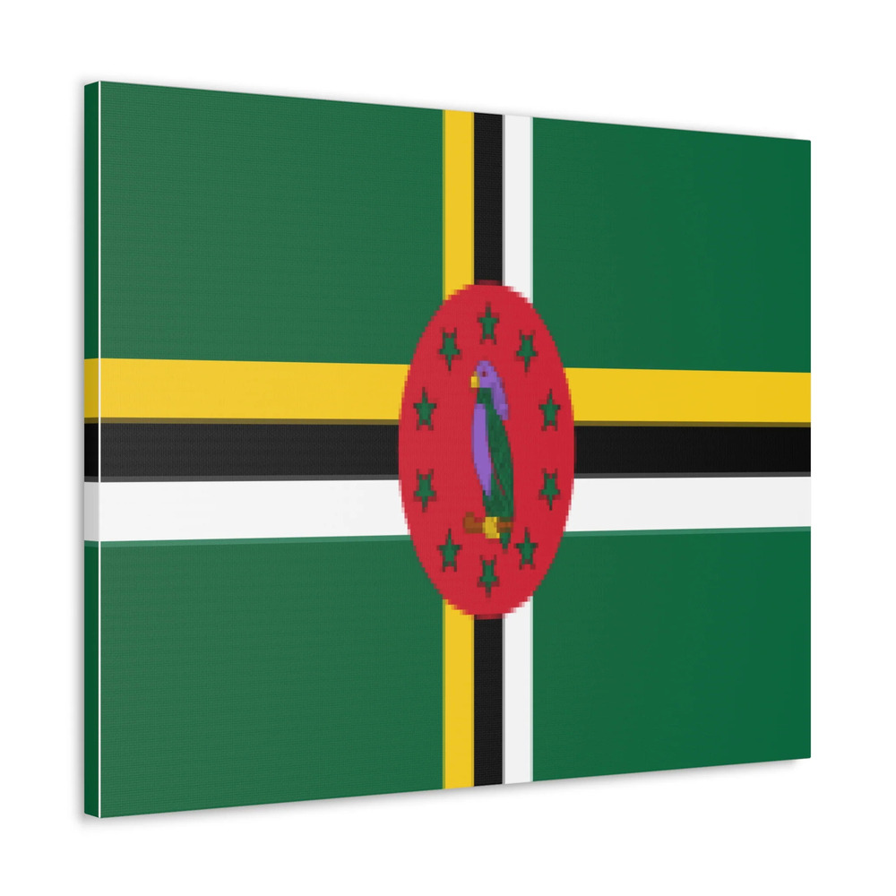 Dominica Country Flag Canvas Vibrant Wall Art Unframed Home Decor